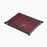 صينية ساعة كاميو باللون العنابي